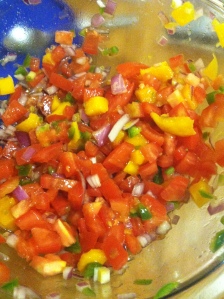 Homemade salsa! Can't wait to make some nachos to finish this up.